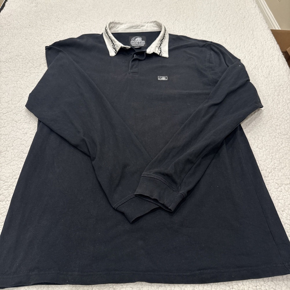 Lurking Class men's XXL Long Sleeve Collar Shirt Large Rugby style skateboard